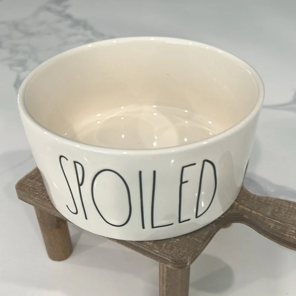 Cute. Rae Dunn SPOILED🐾 BOWL..